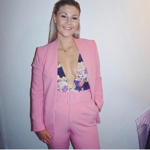 Pink suit from Zara